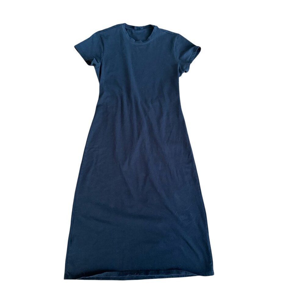 Who What Wear T Shirt Dress Open Back Black Small